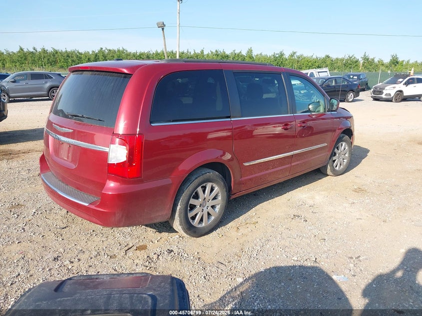 Vin: 2c4rc1bg1er217360, lot: 46205455, chrysler town & country touring 20144