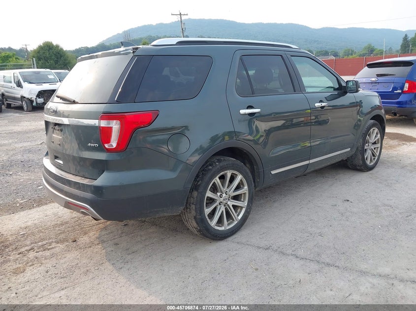 Vin: 1fm5k8f89ggc49342, lot: 46205529, ford explorer limited 20164