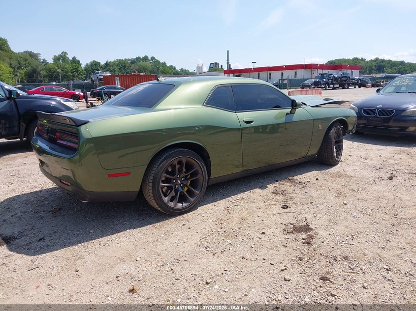 Vin: 2c3cdzfj9mh627582, lot: 46205550, dodge challenger r/t scat pack 20214
