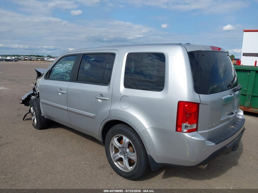 Vin: 5fnyf4h70cb004467, lot: 46205551, honda pilot ex-l 20123
