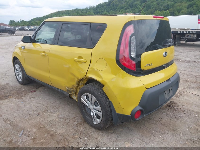 Vin: kndjp3a53e7022682, lot: 46205552, kia soul + 20143