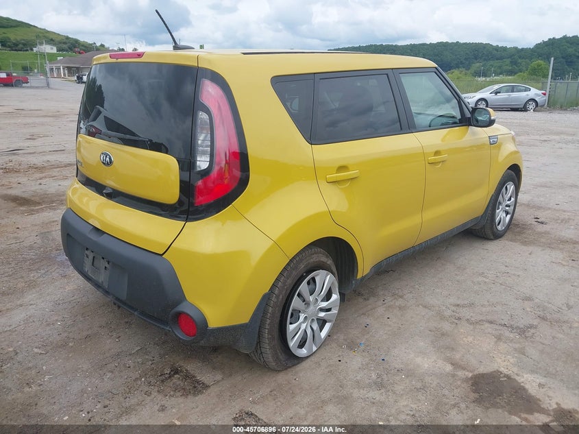Vin: kndjp3a53e7022682, lot: 46205552, kia soul + 20144