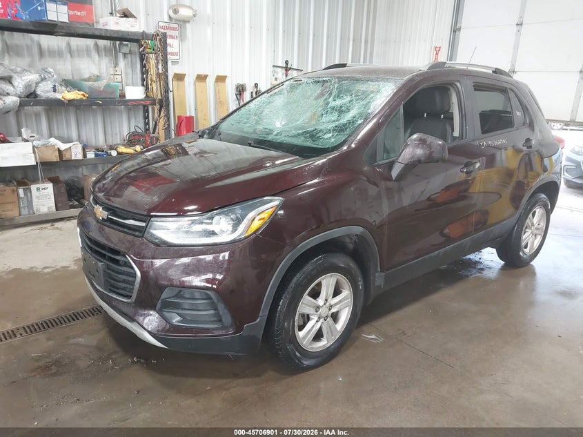 Vin: kl7cjpsmxnb530164, lot: 46205557, chevrolet trax awd lt 20222