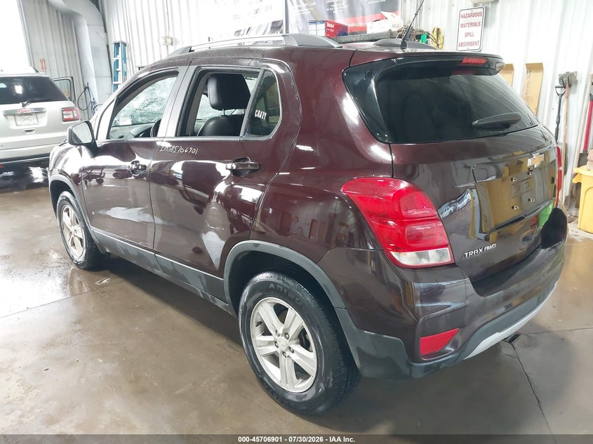 Vin: kl7cjpsmxnb530164, lot: 46205557, chevrolet trax awd lt 20223