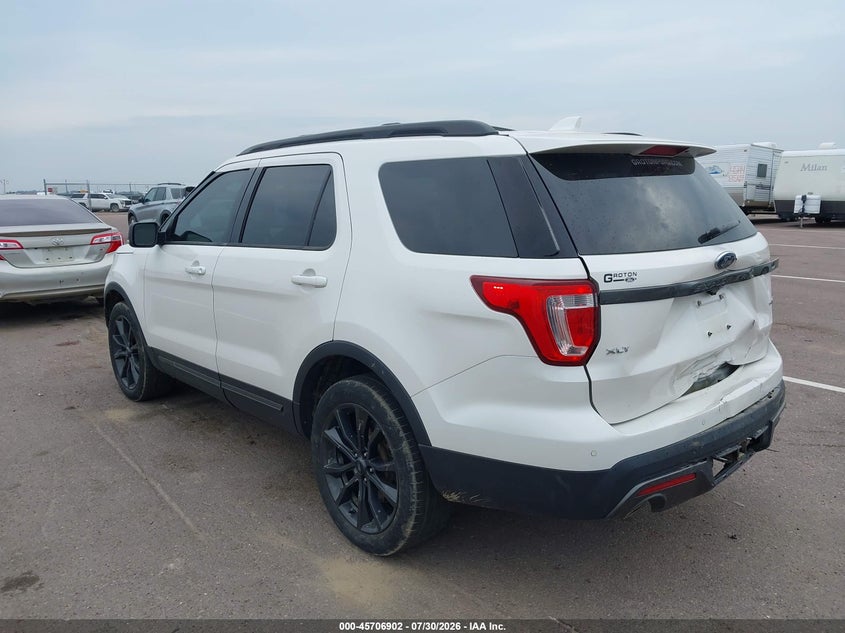 Vin: 1fm5k8d80hgd52413, lot: 46205558, ford explorer xlt 20173