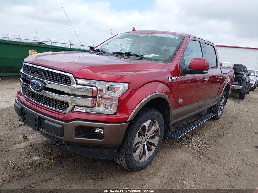 2018 Ford F-150, Hail, IAAI, VIN 1FTEW1E5XJFB85672 — photo 2
