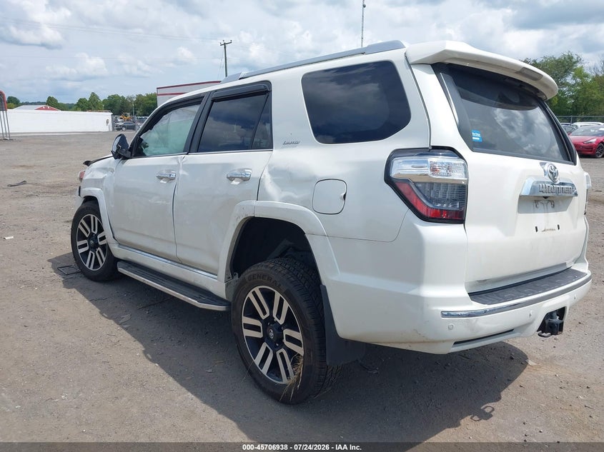 Vin: jtebu5jr0g5357422, lot: 46205594, toyota 4runner limited 20163