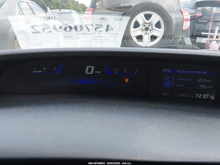 2015 HONDA CIVIC SEDAN 1.8L I-4 VVT, REGULAR , 143HP