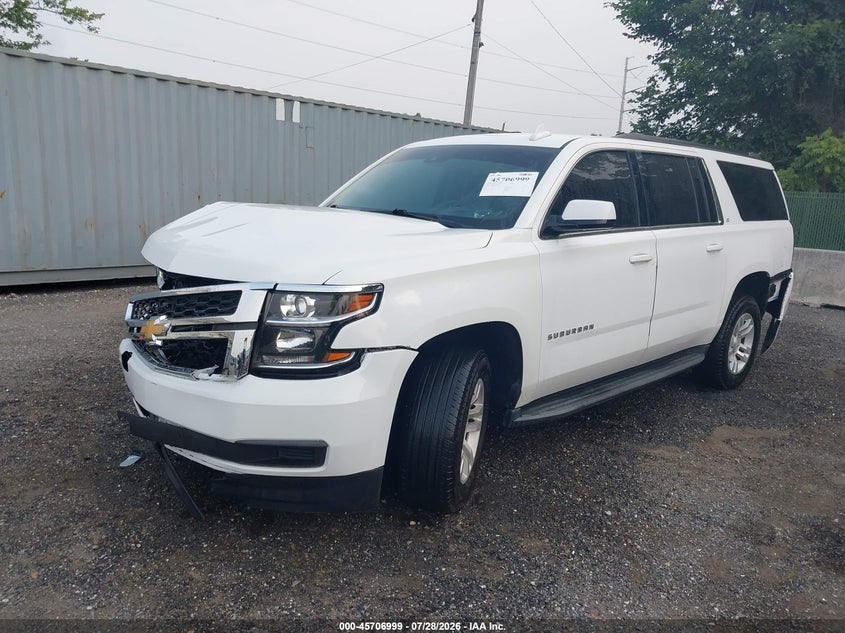 Vin: 1gnskhkc9jr232559, lot: 46205655, chevrolet suburban lt 20182