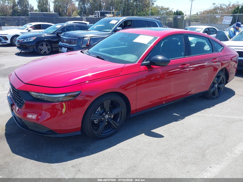 Vin: 1hgcy2f74ta016224, lot: 46205665, honda accord hybrid sport-l 20262