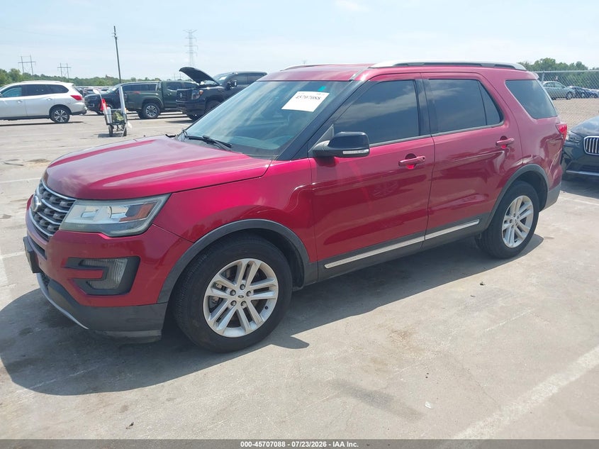 Vin: 1fm5k7d83gga22595, lot: 46205744, ford explorer xlt 20162