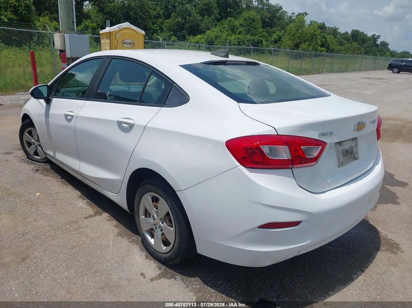 Vin: 3g1bc5sm5hs529681, lot: 46205770, chevrolet cruze ls auto 20173