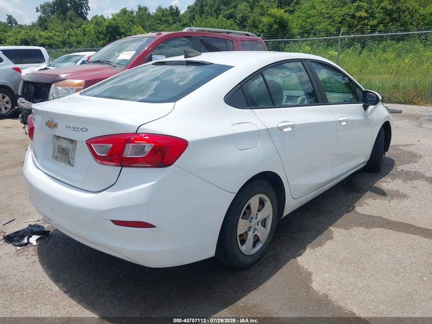 Vin: 3g1bc5sm5hs529681, lot: 46205770, chevrolet cruze ls auto 20174
