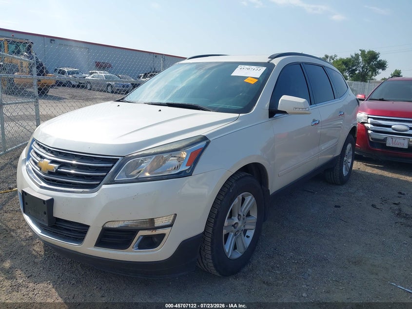 Vin: 1gnkrgkd0ej187630, lot: 46205778, chevrolet traverse lt 20142