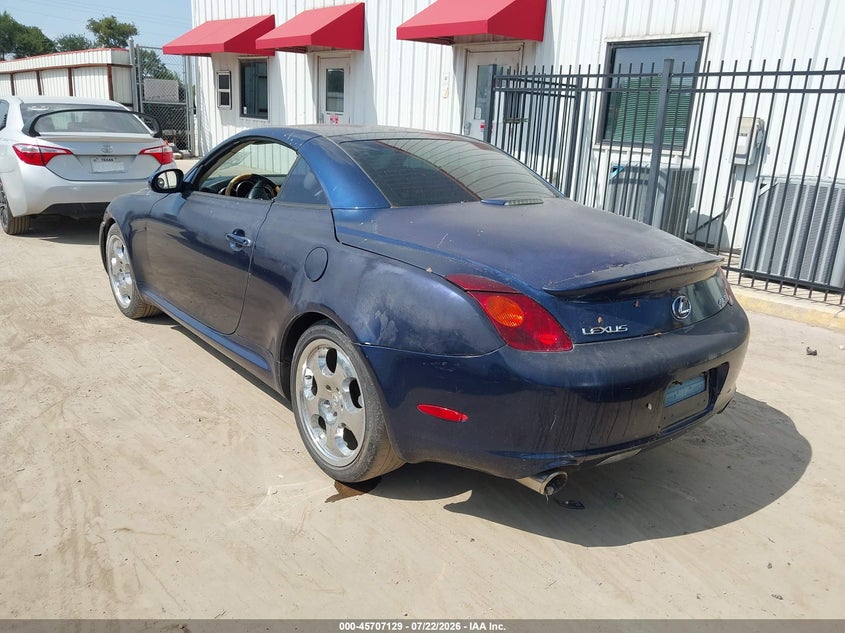2002 LEXUS SC 430 auction photo 3