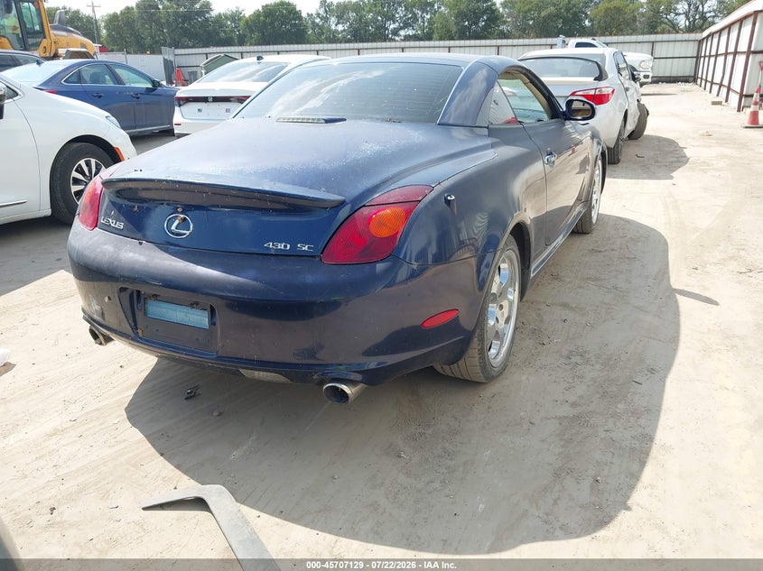 2002 LEXUS SC 430 auction photo 4