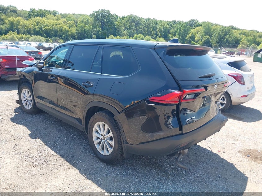 Vin: 5tdacab53rs010008, lot: 46205804, toyota grand highlander hybrid xle 20243