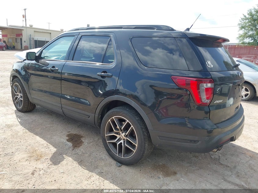 Vin: 1fm5k8gt8kga18346, lot: 46205810, ford explorer sport 20193