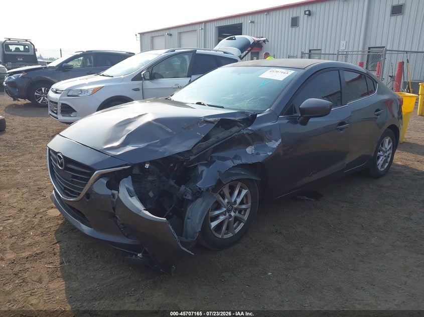 Vin: jm1bm1u78g1281477, lot: 46205821, mazda mazda3 i sport 20162