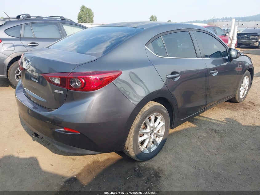 Vin: jm1bm1u78g1281477, lot: 46205821, mazda mazda3 i sport 20164