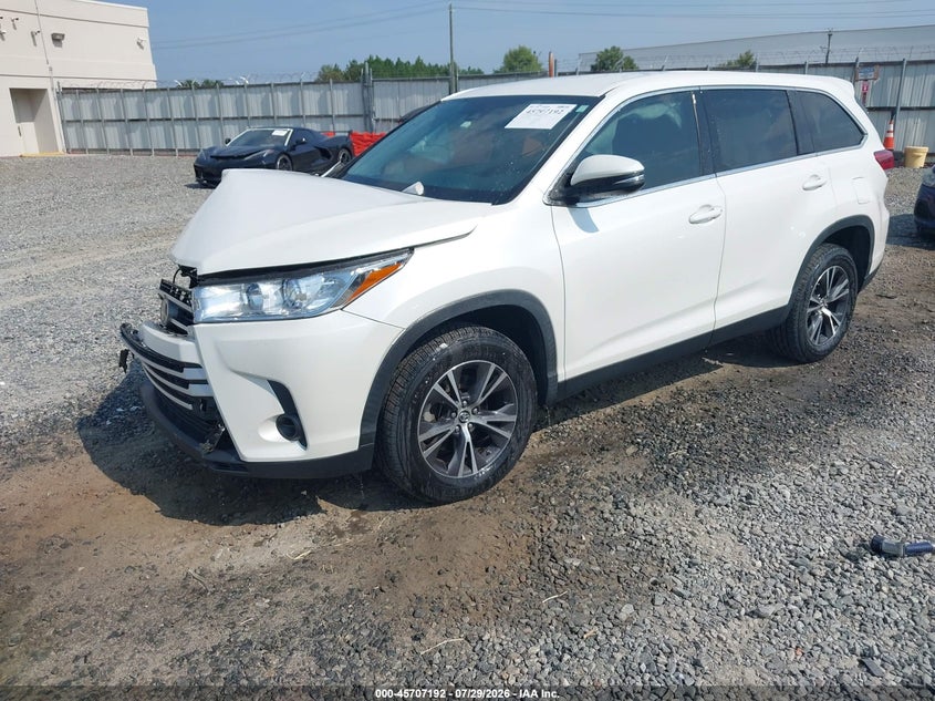 Vin: 5tdzzrfh4ks329590, lot: 46205848, toyota highlander le 20192