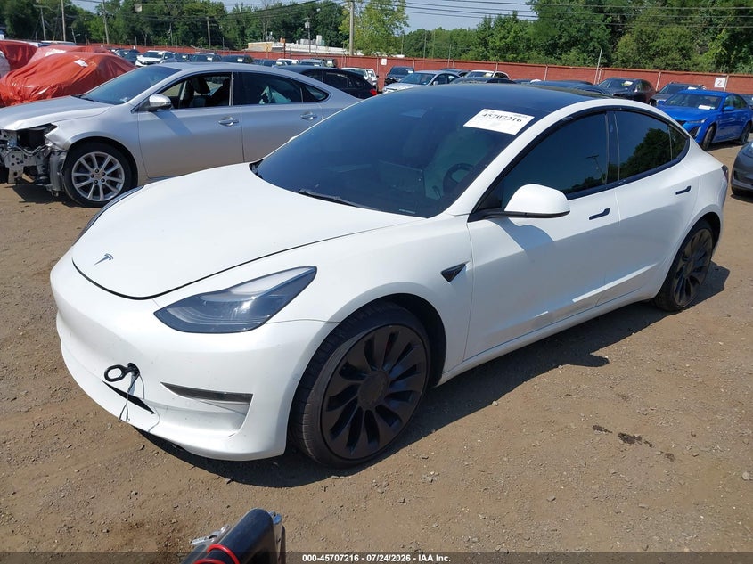 2022 Tesla Model 3, Ходовая, IAAI, VIN 5YJ3E1EC5NF359120 — фото 2