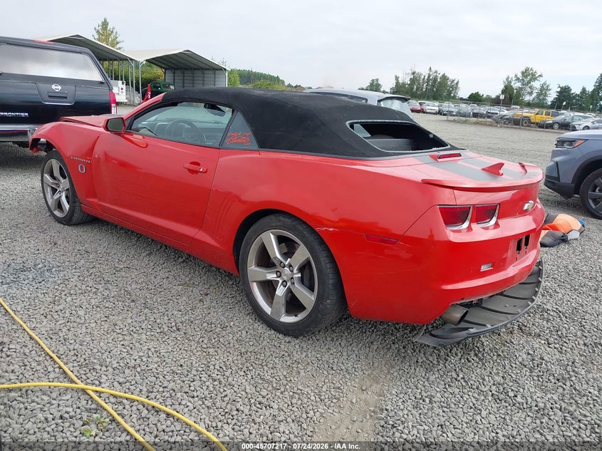 Vin: 2g1fk3dj2b9165168, lot: 46205873, chevrolet camaro 2ss 20113