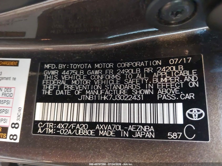 TOYOTA CAMRY - zdjęcie 9