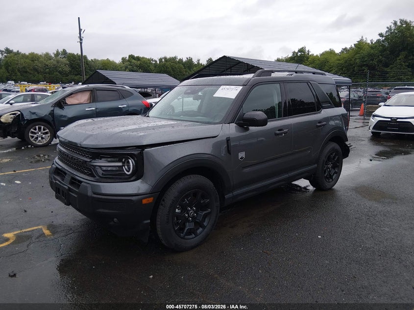 Vin: 3fmcr9bn7srf33283, lot: 46205931, ford bronco sport big bend 20252
