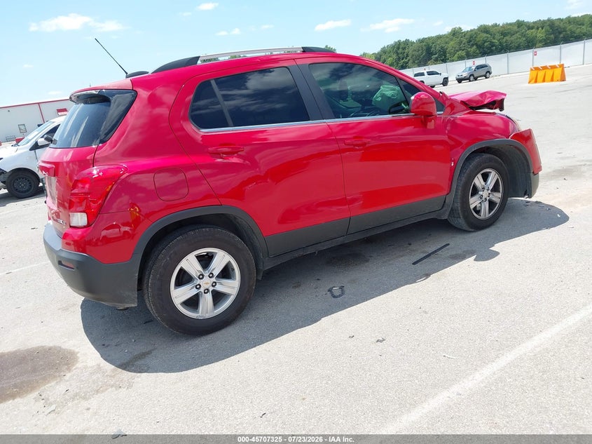 Vin: kl7cjlsb3fb214663, lot: 46205981, chevrolet trax lt 20154