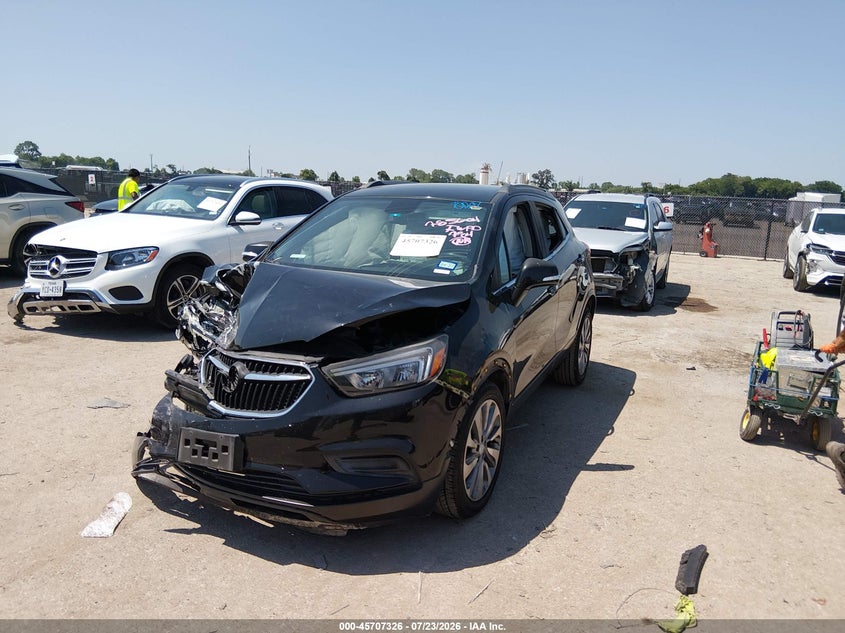 Vin: kl4cjasb1jb665696, lot: 46205982, buick encore preferred 20182