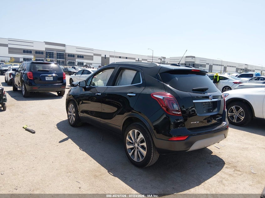 Vin: kl4cjasb1jb665696, lot: 46205982, buick encore preferred 20183