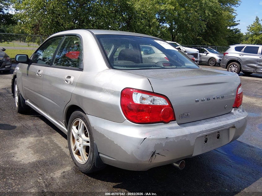 SUBARU IMPREZA 2005 VIN JF1GD67515H521475