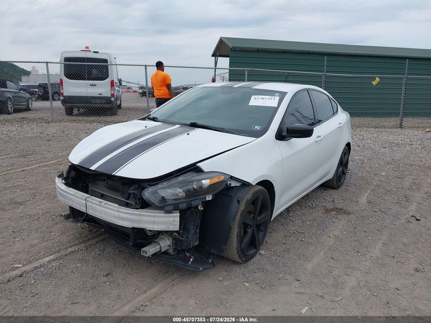 Vin: 1c3cdfbb9fd422275, lot: 46206009, dodge dart sxt 20152