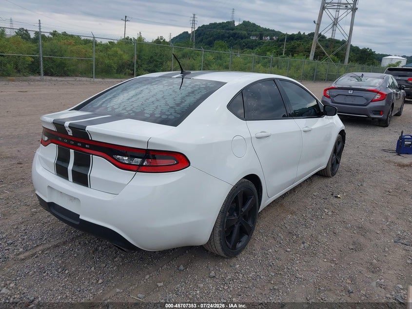 Vin: 1c3cdfbb9fd422275, lot: 46206009, dodge dart sxt 20154