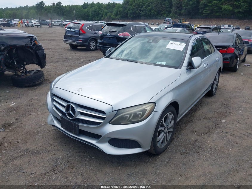 Vin: 55swf4kb5gu147584, lot: 46206028, mercedes-benz c 300 4matic 20162