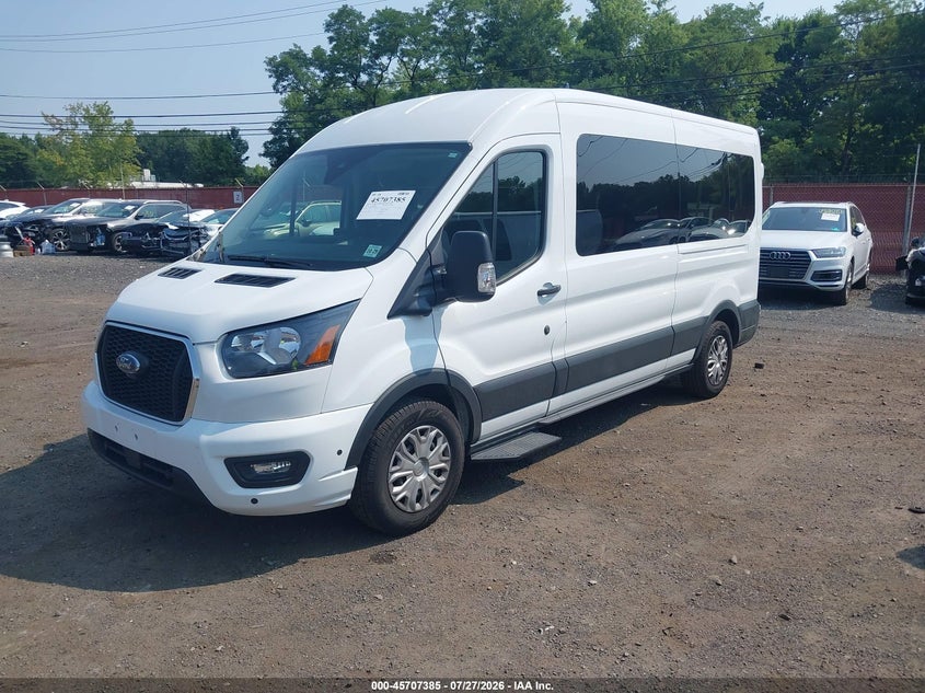 Vin: 1fbax2c80rkb44991, lot: 46206041, ford transit-350 passenger van xlt 20242