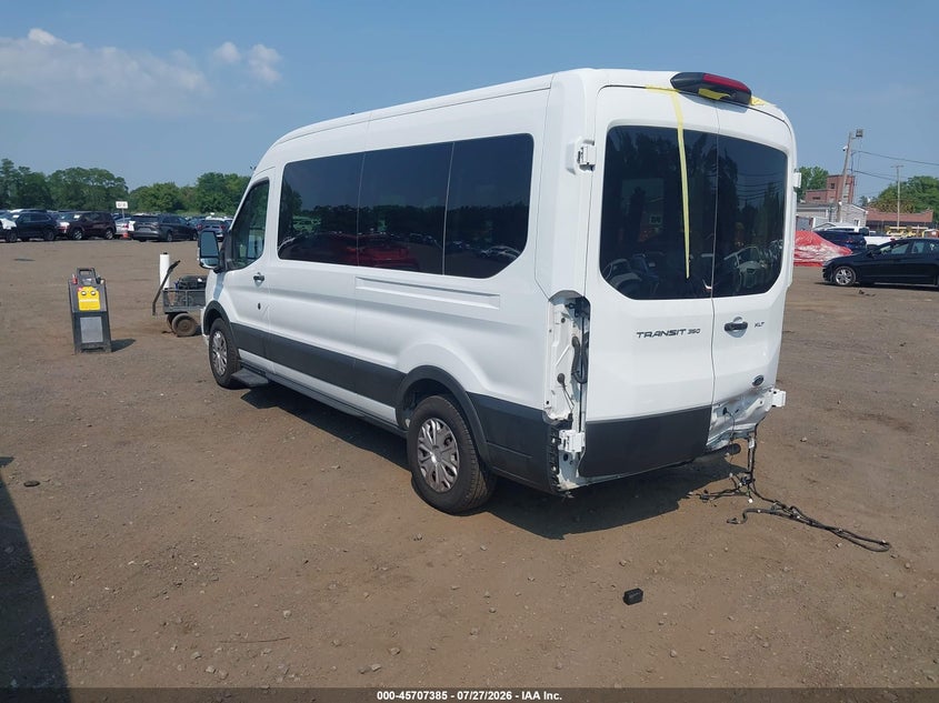 Vin: 1fbax2c80rkb44991, lot: 46206041, ford transit-350 passenger van xlt 20243