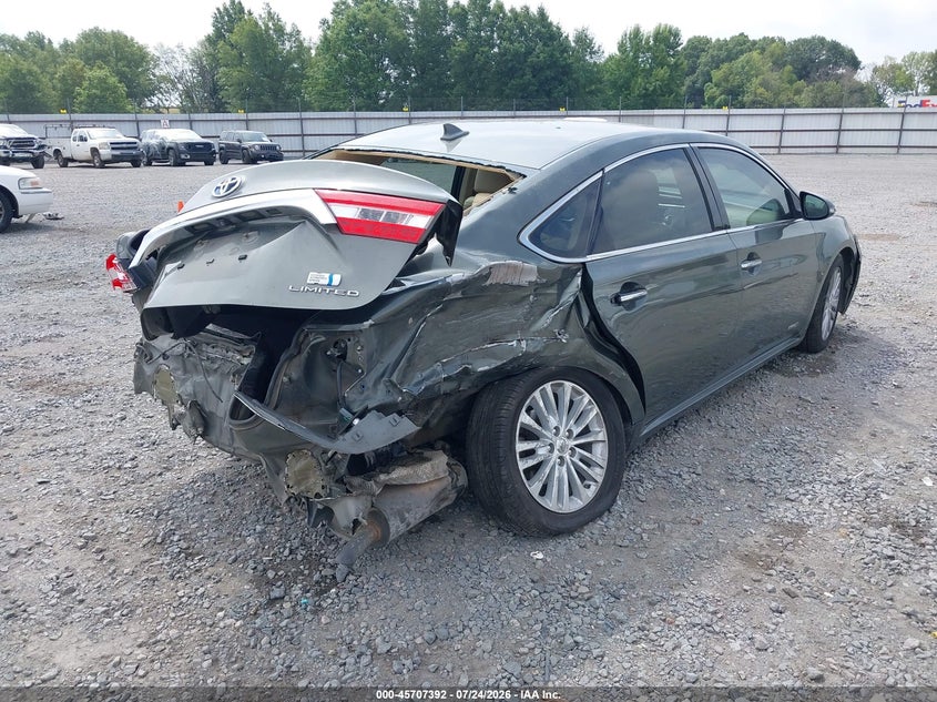Vin: 4t1bd1eb6eu021945, lot: 46206048, toyota avalon hybrid limited 20144