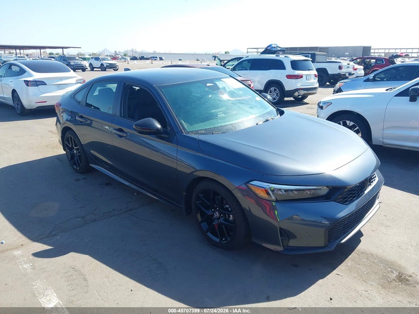 2026 Honda Civic Sport, Лівий бік, IAAI, VIN 2HGFE2F53TH529390