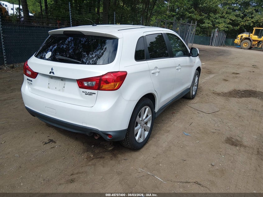 Vin: 4a4ar3au8de006241, lot: 46206056, mitsubishi outlander sport es 20134