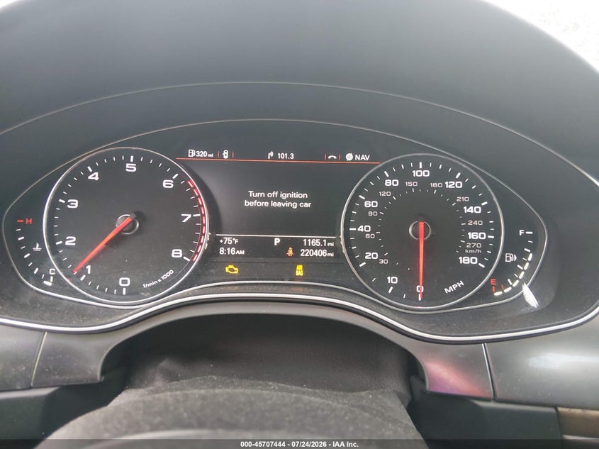 2014 AUDI A6 auction photo 7