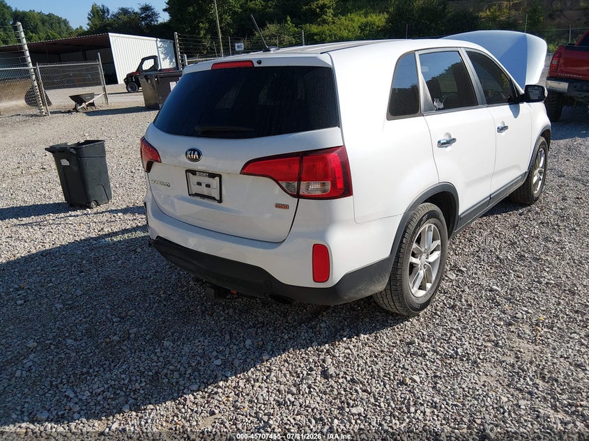 Vin: 5xykt3a63fg629596, lot: 46206111, kia sorento lx 20154