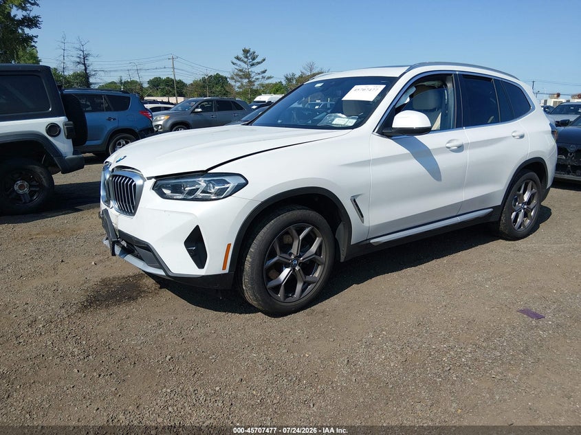 Vin: wbx57dp09nn161152, lot: 46206133, bmw x3 xdrive30i 20222