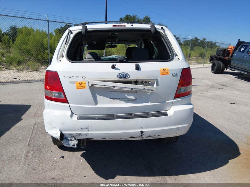 2006 KIA SORENTO SPORT UTILITY VEHICLE 3.5L V-6 DOHC, VVT, 192HP