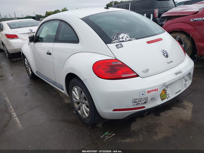Vin: 3vwf17at5fm623593, lot: 46206213, volkswagen beetle 1.8t fleet edition 20153