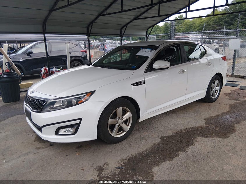 Vin: knagm4a71f5535367, lot: 46206246, kia optima lx 20152