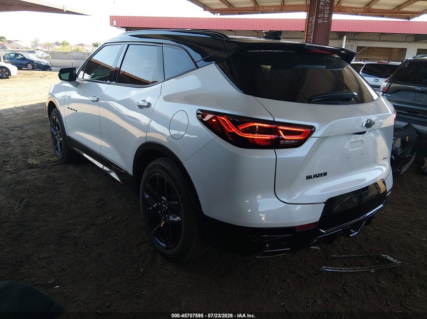 Vin: 3gnkbers7ps211498, lot: 46206251, chevrolet blazer fwd rs 20233