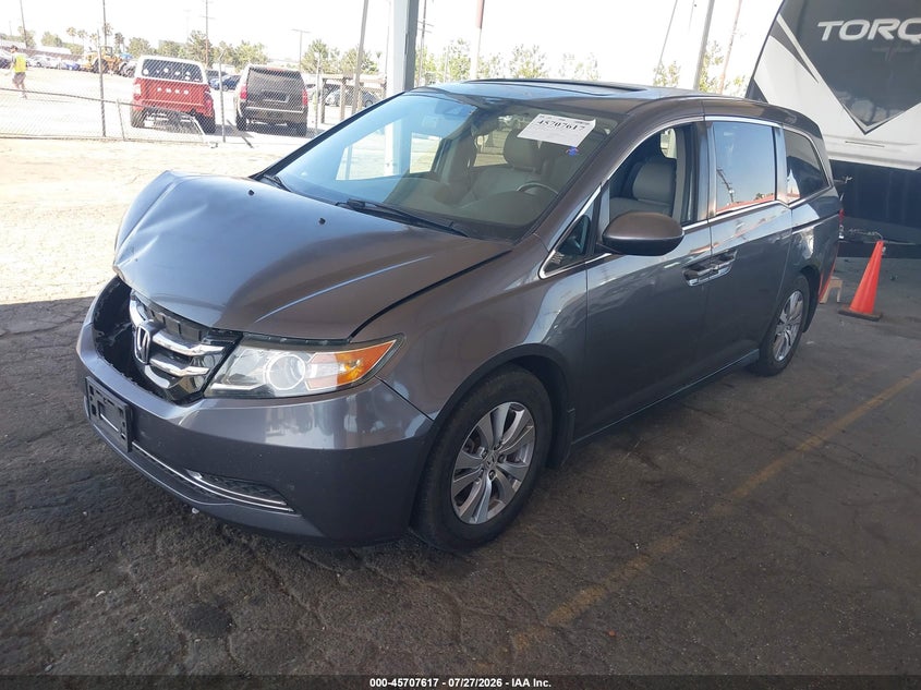 2015 Honda Odyssey, Front End, IAAI, VIN 5FNRL5H6XFB070104 — photo 2