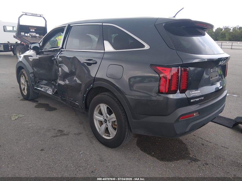 Vin: 5xyrg4lc3pg214856, lot: 46206286, kia sorento lx 20233
